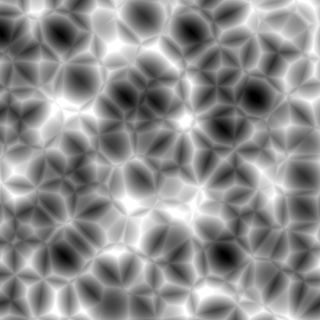 Worley noise generated using the next-nearest point (F2)