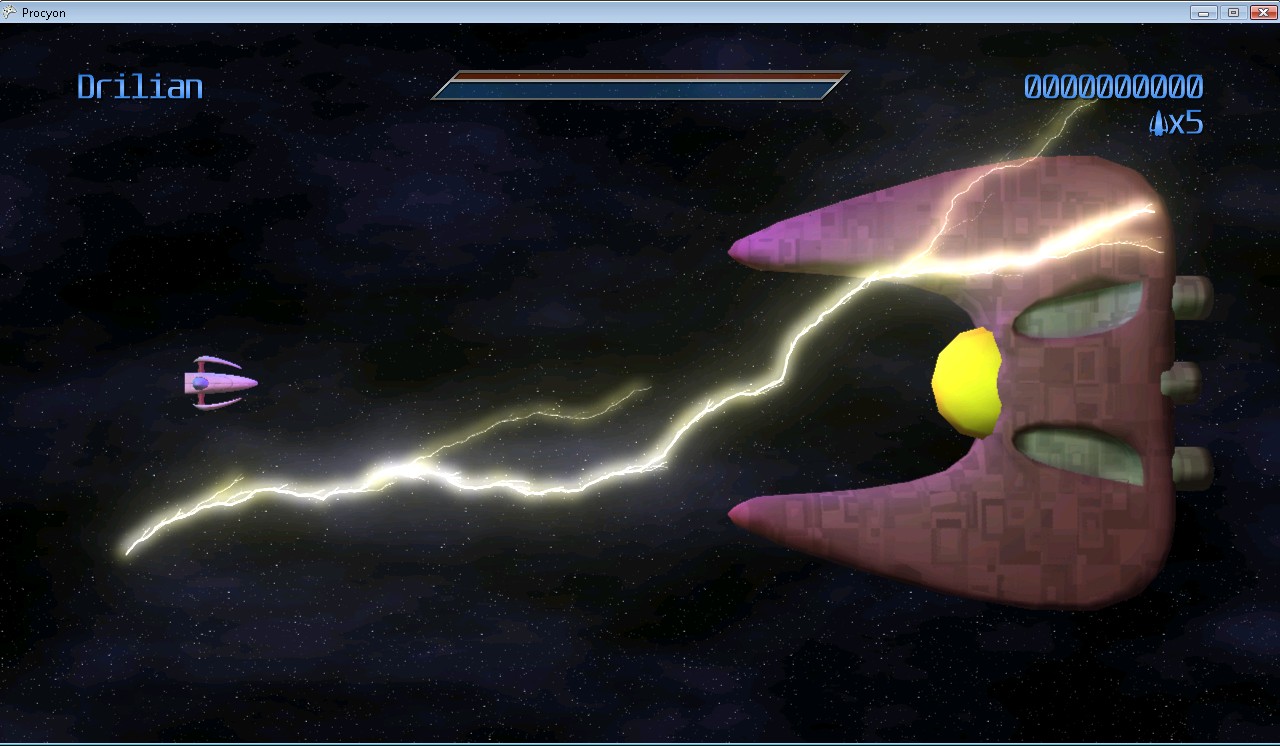 An in-game lightning bolt with a glowing effect applied